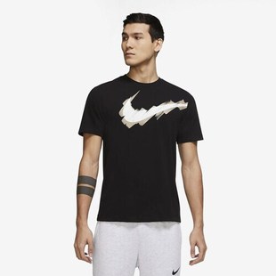 010 Nike耐克DRI FIT男運動休閑舒適透氣大logo短袖 T恤DD6813