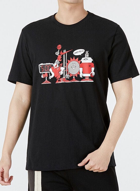 Nike耐克男子纯棉透气篮球运动休闲短袖T恤DN3004-010 AC