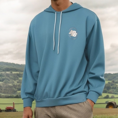 New Balance NB男子秋冬加绒运动连帽套头卫衣AMT23348-SGD