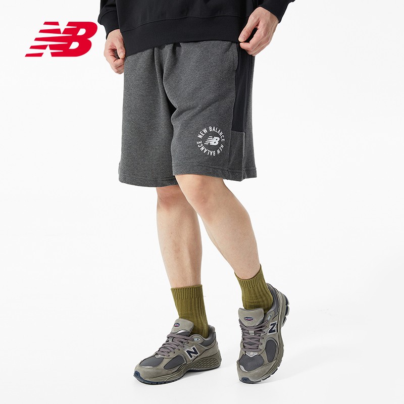 NEW BALANCE 男款运动夏季休闲舒适针织短裤 MS21902-HC