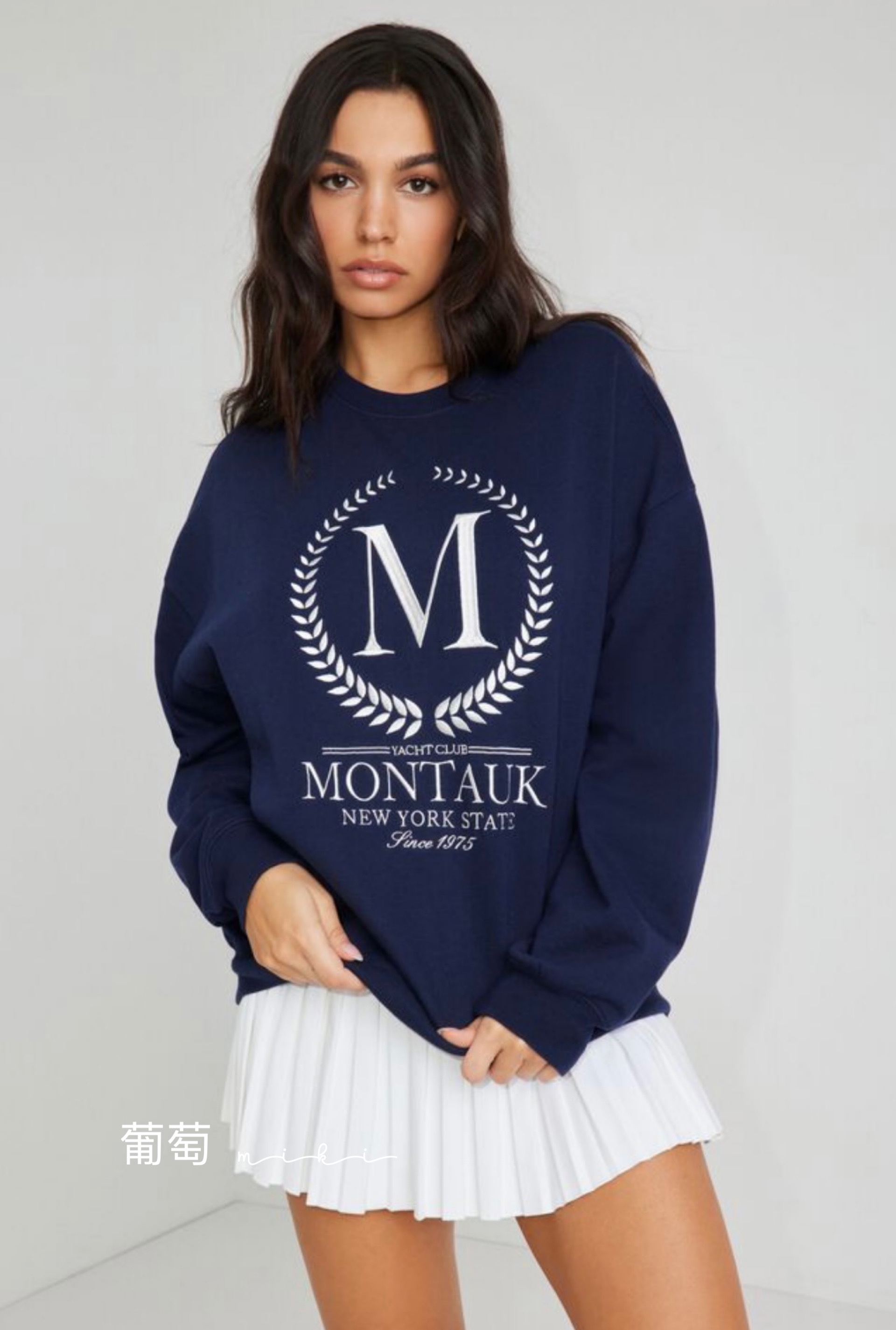 boyfriend风宽松加绒卫衣