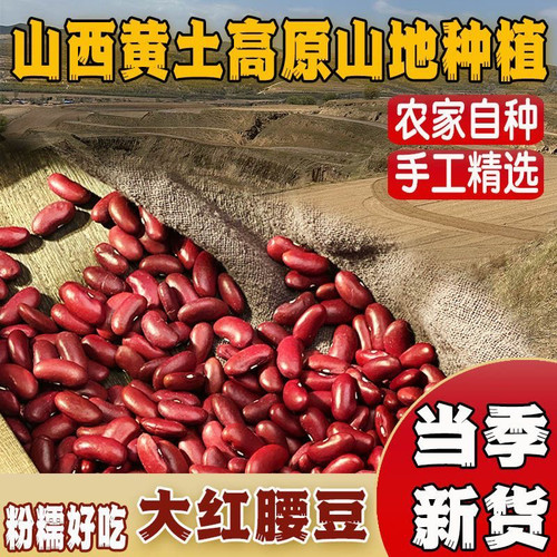 （大家别多买，新老顾客都尝尝吧！）农家自种红腰豆当季新红芸豆