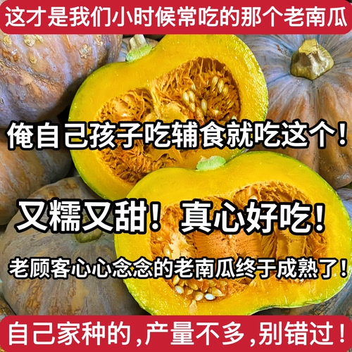 （强烈推荐～这个老南瓜特别好吃）山西农家自种老品种南瓜很甜糯