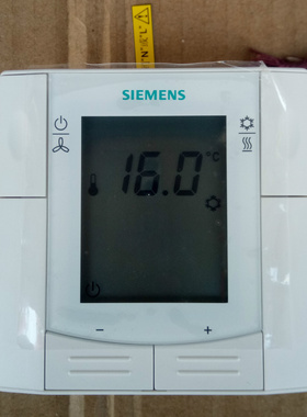 西门子液晶温控器中央空调控制面板风机盘管开关线控rdf310.2/mm