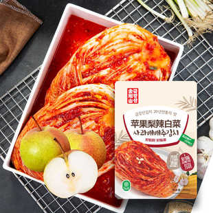 金刚山苹果梨辣白菜正宗韩式特色辣白菜延边朝鲜族特产泡菜整颗装