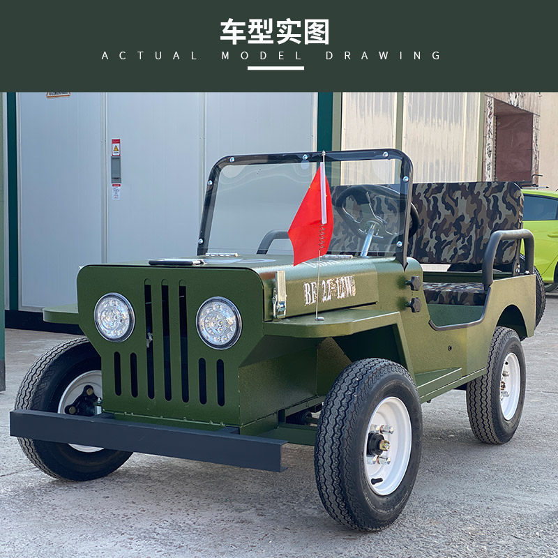 沙滩车四轮卡丁车 景区电动遥控赛车 儿童越野车游乐场观光碰碰车