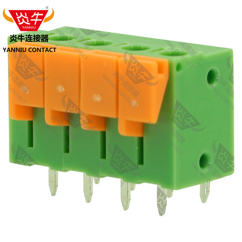 2.54mm炎牛免螺丝接线端子YN142V