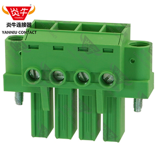 7.62mm炎牛凤凰插拔式PCB接线端子YN5EDGKHM/KF2EDGSKTM/PC5-STF1