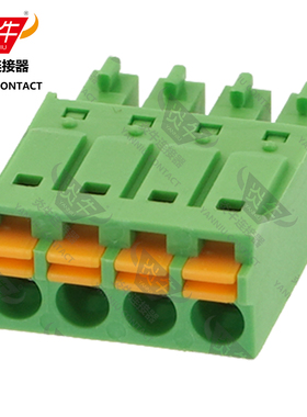 3.5mm炎牛免螺丝弹簧插拔式接线端子YN15EDGKN/KF2EDG/FMC1.5-ST