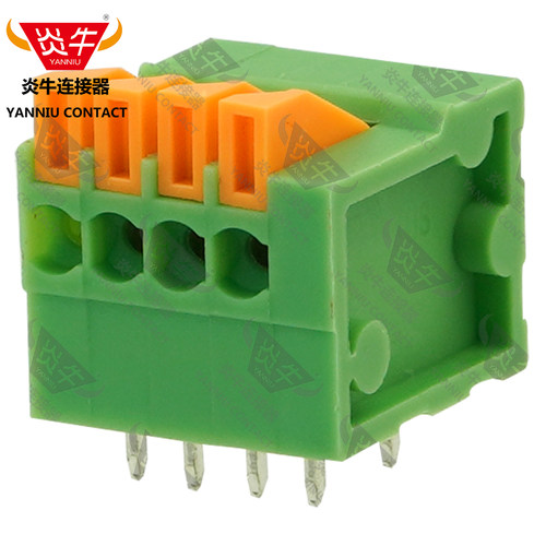 2.54mm炎牛免螺丝接线端子YN141R