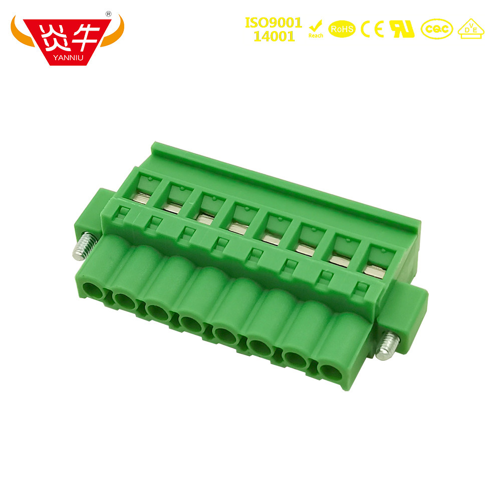 5.08mm凤凰插拔式PCB接线端子YN2EDGKBM/2ESDPLM/MSTBW2.5 STF