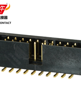 2.54mm镀金3U贴片简牛炎牛DC3插座SMT表贴回流焊耐高温10P-64P