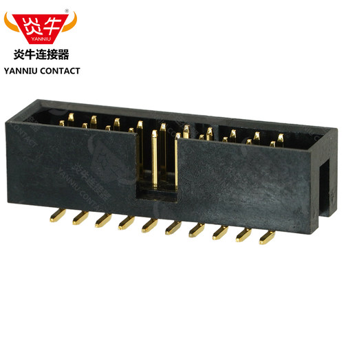 2.54mm镀金3U贴片简牛炎牛DC3插座SMT表贴回流焊耐高温10P-64P