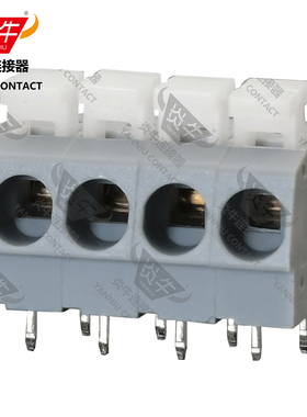 5.0mm炎牛连接器矮款弹簧PCB接线端子YN202/DG202/KF202/804-104