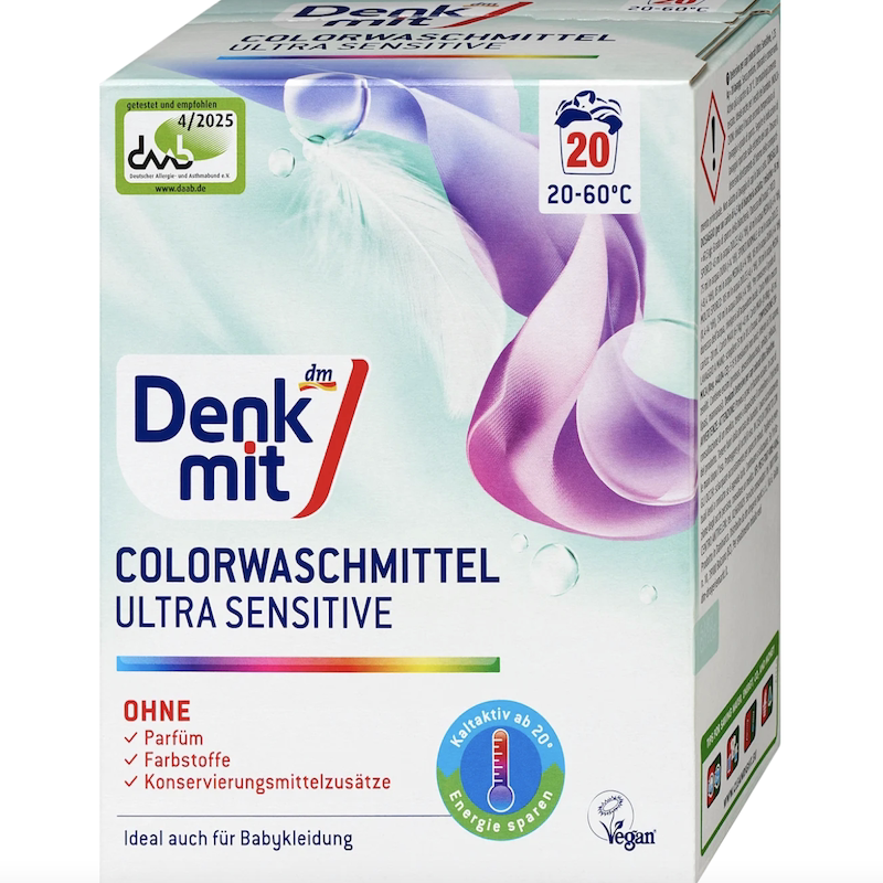 德国直邮 Denkmit洗衣凝珠胶囊 洗护 发黄污渍 家用洗衣粉