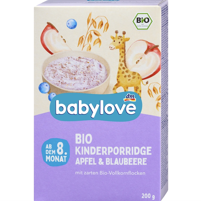 德国直邮 babylove bio有机婴儿宝宝水果谷物米粉米糊 儿童辅食