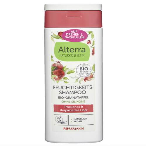 德国dm直邮 Alterra有机芦荟有机石榴干燥受损头发保湿滋润洗发水