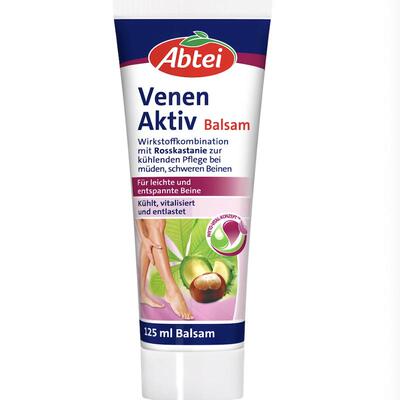 德国直邮 Abtei Venen Aktiv Balsam腿部静脉血管活力滋养霜 舒缓