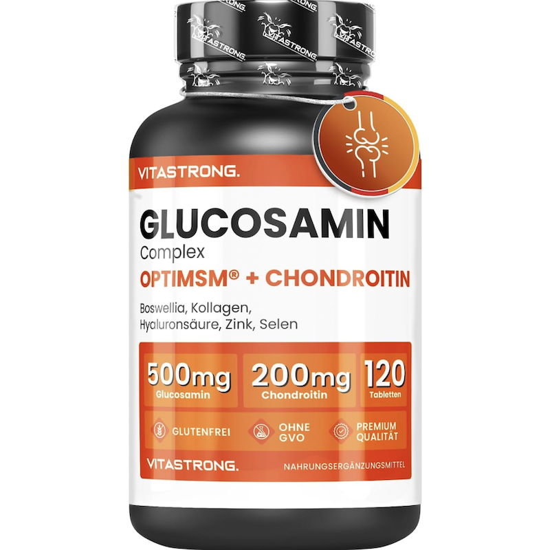 德国直邮Vitastrong Glucosamin葡萄糖胺软骨素 MSM 胶原透明质酸