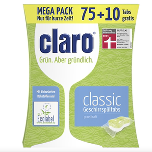 德国dm直邮 进口原装claro洗碗机使用洗涤块洗碗粉软水盐亮碟剂