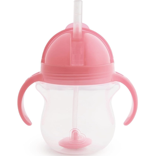 德国直邮Munchkin婴幼儿宝宝重力球学饮杯吸管 防漏无BPA 6个月龄