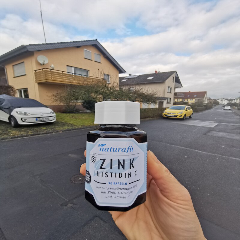 德国直邮NATURAFIT Zink Plus C + D多种维生素胶囊 锌 VC 组氨酸