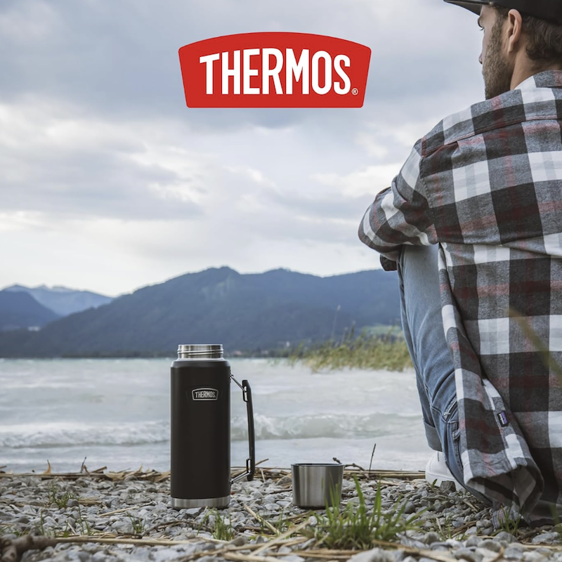 德国直邮THERMOS Icon Beverage膳魔师双层不锈钢冷热保温杯1.2升