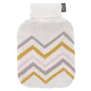 德国直邮 Fashy Knitted Cotton充注水防爆热水袋 棉线针织大号2L