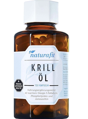 德国直邮naturafit Krill Ol 天然有机磷虾油胶囊OMEGA-3 EPA DHA