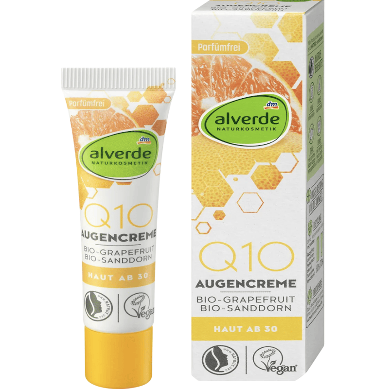 德国直邮alverde艾薇德枸杞Q10葡萄柚反氧化玻尿酸植物眼霜