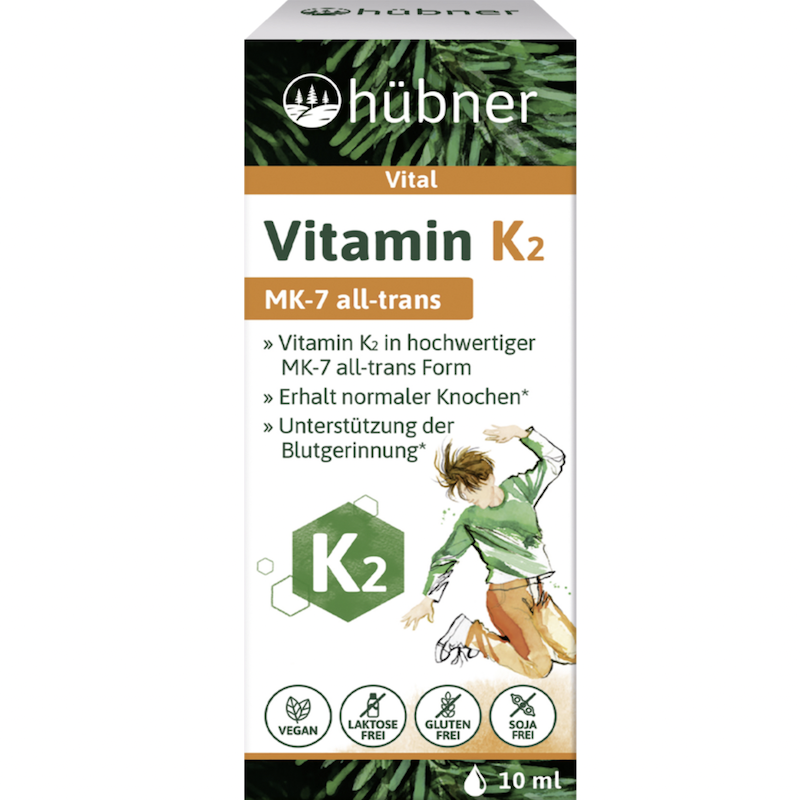 德国直邮hubner Vitamin K2 MK-7维生素补钙滴剂支持成人学生骨骼