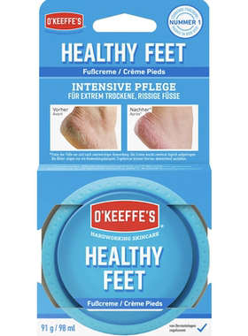 德国直邮 O'Keeffe's劳保足部护理霜 保湿滋润护脚霜 缓解干裂91g