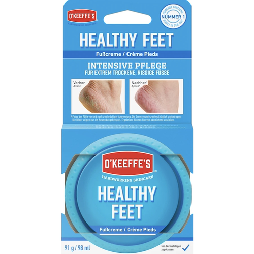 德国直邮 O'Keeffe's劳保足部护理霜 保湿滋润护脚霜 缓解干裂91g