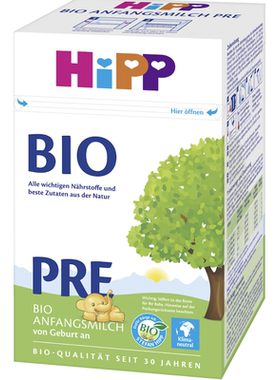 德国直邮 Hipp Pre BIO喜宝有机奶粉婴幼儿配方123段 本土版 600g