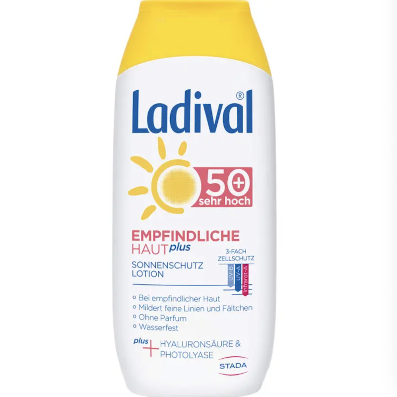 德国直邮 Ladival 50倍紫外线防日西乳液凝胶 舒缓敏感肌 UVA UVB