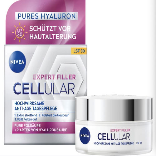 德国直邮 抗衰充盈面霜LSF30 NIVEA本土版Cellular Expert Filler