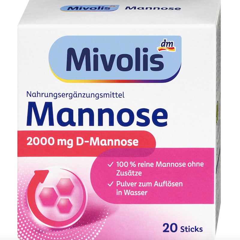 德国dm超市直邮 Mivolis甘露糖20袋 甘露粉冲剂 支撑女性膀胱