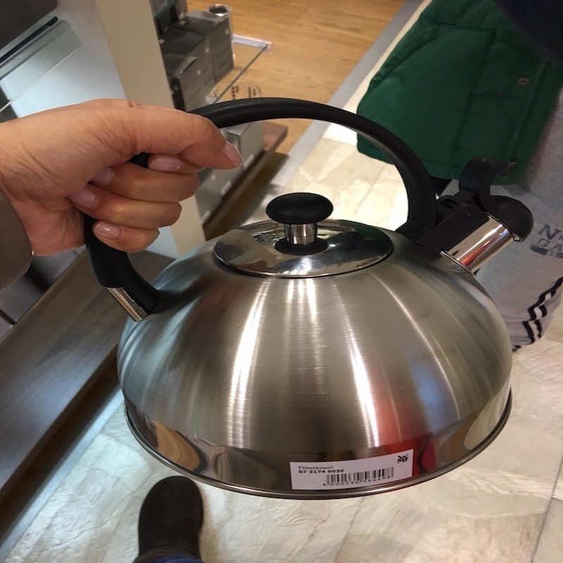 德国直邮 本土版原装进口WMF福腾宝不锈钢鸣笛烧水壶开水壶茶壶2L