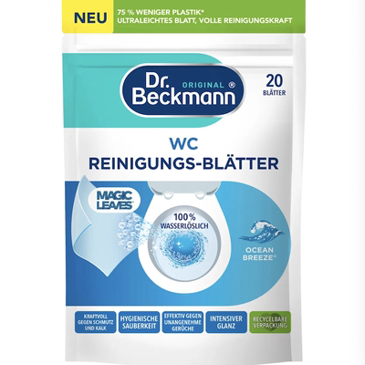 德国直邮Dr. Beckmann WC马桶清洁片厕所除臭去污垢清洁布 水溶性