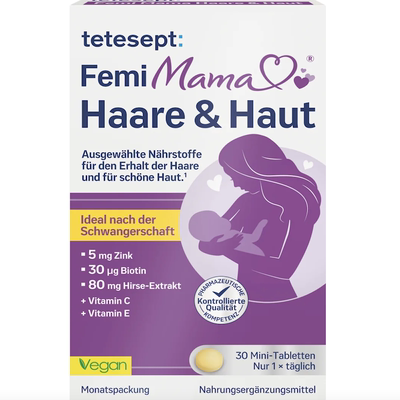 德国直邮 tetesept Femi Mama产后妈妈生物素 强韧发根 改善肌肤