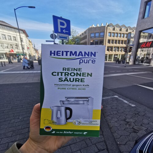 德国直邮HEITMANN咖啡机电水壶饮水机清洗剂350g纯柠檬酸除水垢粉