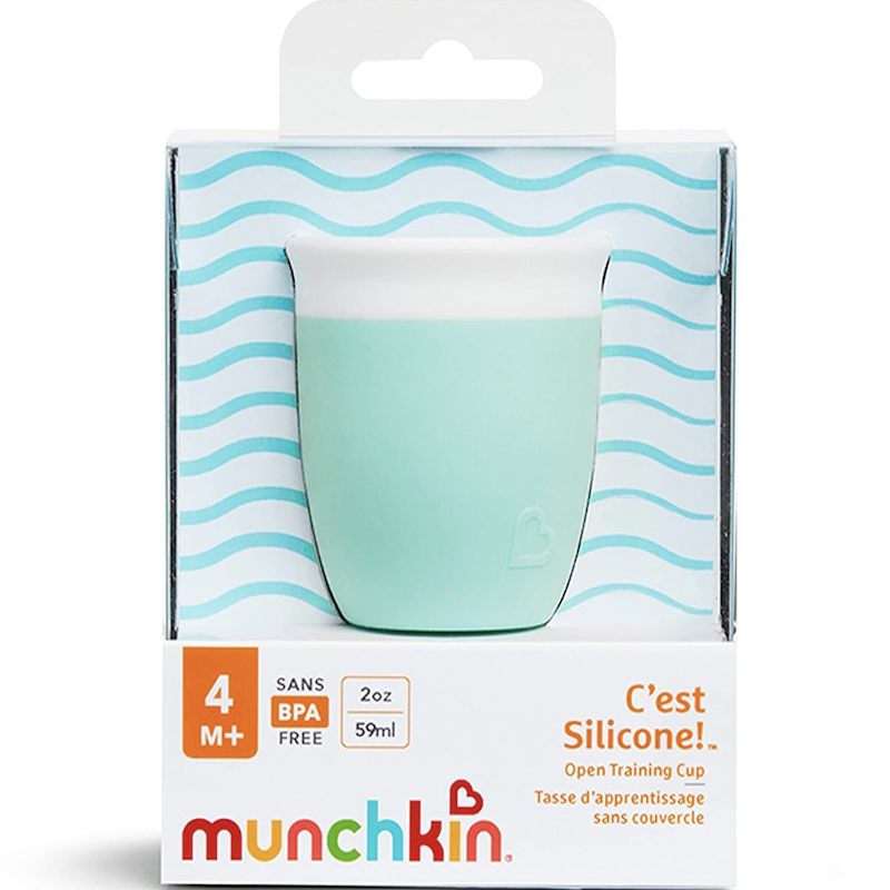 德国直邮 Munchkin婴儿宝宝硅胶吸管学饮水杯 防漏4/6个月+ 无BPA