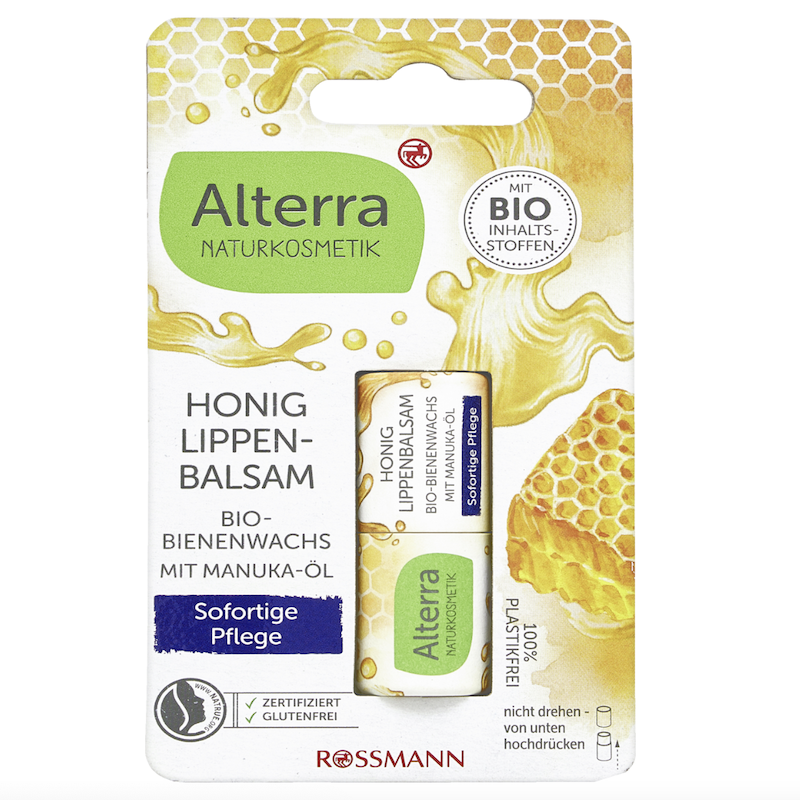 德国直邮 Alterra有机洋甘菊麦卢卡蜂蜜大人儿童无色防敏感润唇膏