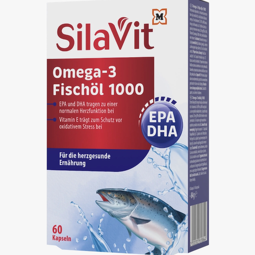 德国超市直邮 SilaVit Omega-3 深海鱼油胶囊 EPA DHA 维生素VE