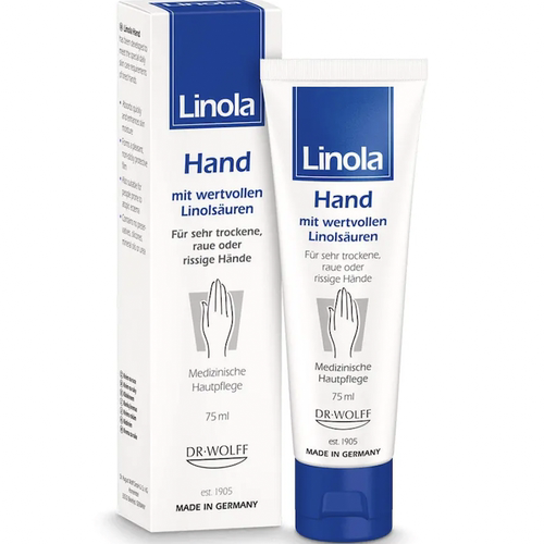 德国直邮 Linola Hand Forte 干敏肌护手霜 舒缓保湿 加强版50ml