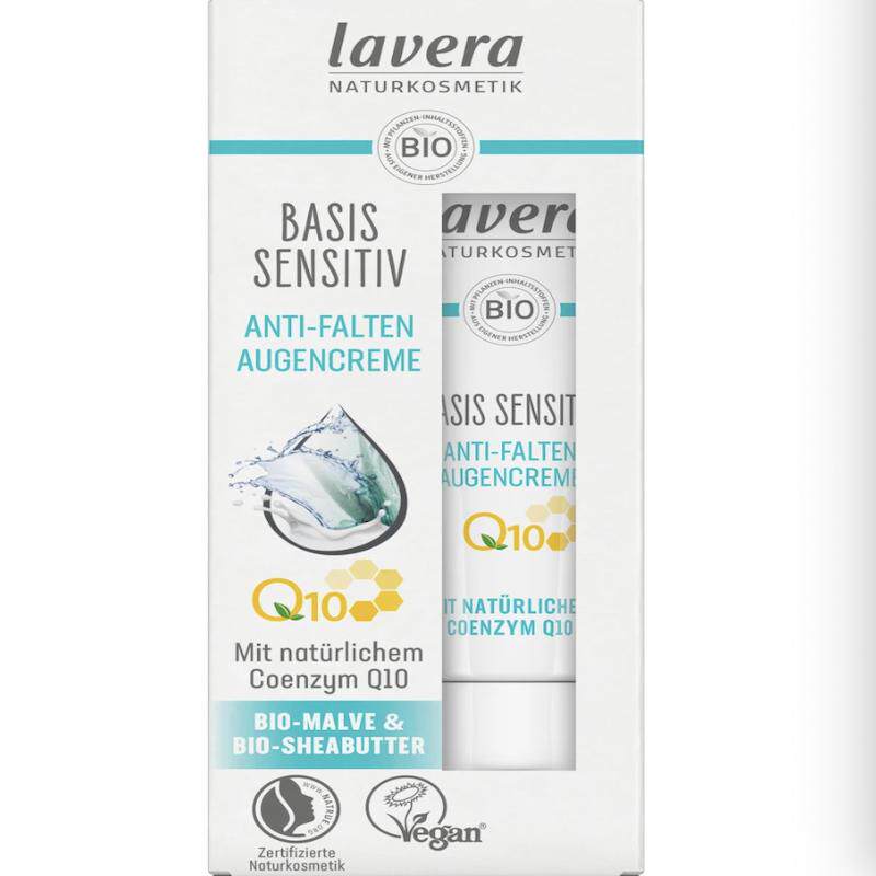 德国空运lavera拉薇有机辅酶Q10保湿滋润紧致去细纹眼霜15ml准妈