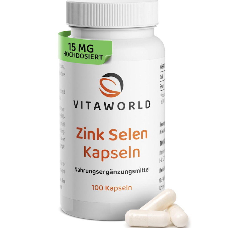 德国直邮 vita world Selen Zink 锌硒胶囊 补充多种维生素矿物质