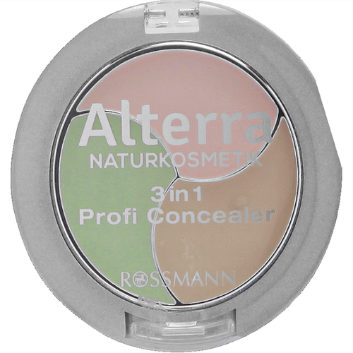 德国直邮 Alterra有机石榴芦荟乳木果三色遮瑕膏修容盘孕妇黑眼圈