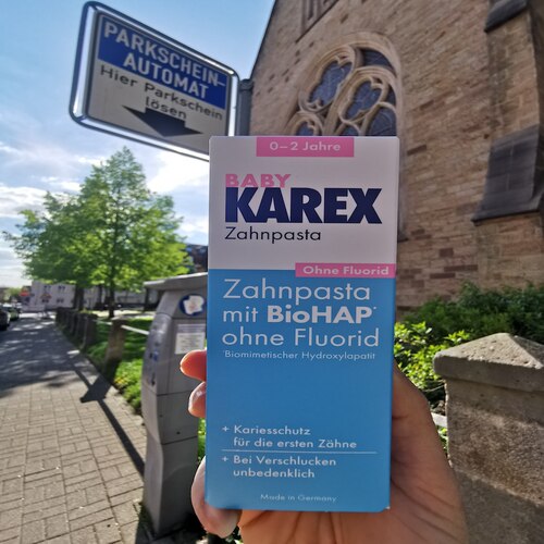 德国超市代购空运 KAREX不含氟不含糖防蛀护齿牙膏 修护牙釉质