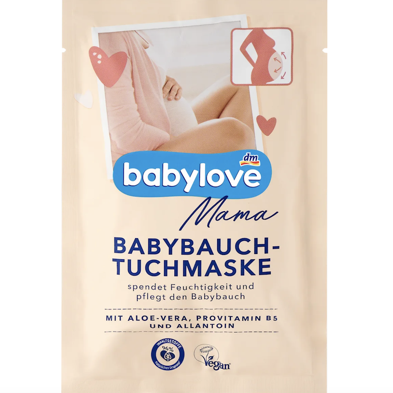 德国dm直邮babylove Mama准妈妈腹部护理面膜 舒缓新妈妈肚皮贴片